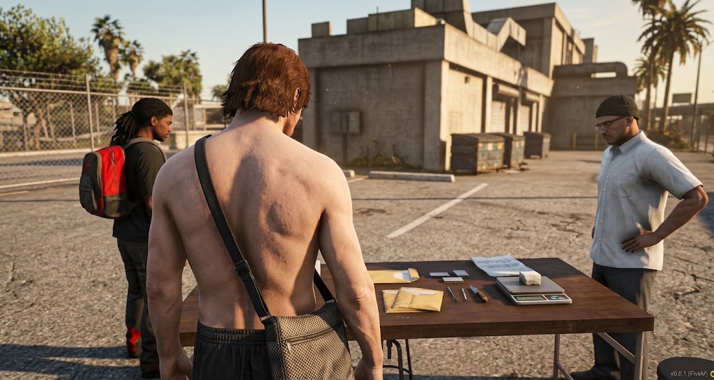 Escena de intercambio en Los Santos